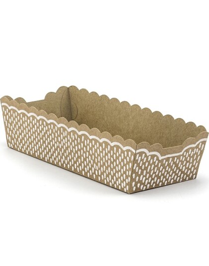 6 stk Brune Snaksbeger 16x6 cm Woodland