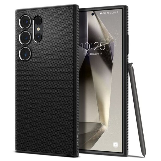 Spigen Liquid Air Deksel Samsung Galaxy S24 Ultra TPU Matt Svart