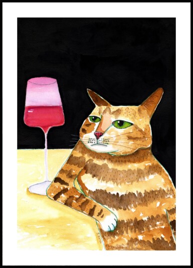 Grumpy Cat Wine Plakat / 70x100