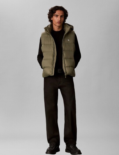 Calvin Klein Jeans Sls Nyln Zp Off Hod Dwn Pufr Vst Khaki green M