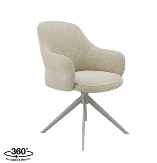 Trend Collection Bern Spisestol – Natur Bouclé / Taupe