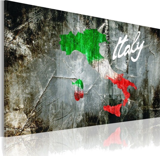Bilde Artistic map of Italy 120x80 Artgeist sp. z o. o.
