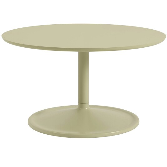 Muuto Soft Salongbord Ø75 Cm Sofabord Laminat Beige Green 10761