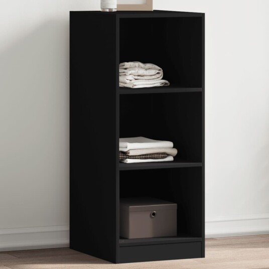Garderobe svart 48x41x102 cm konstruert tre Garderobe svart 48x41x102 cm konstruert tre