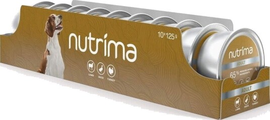 Nutrima våtfôr Adult Dog Duck & Våtfôr til Hund Turkey Lamb 125 g