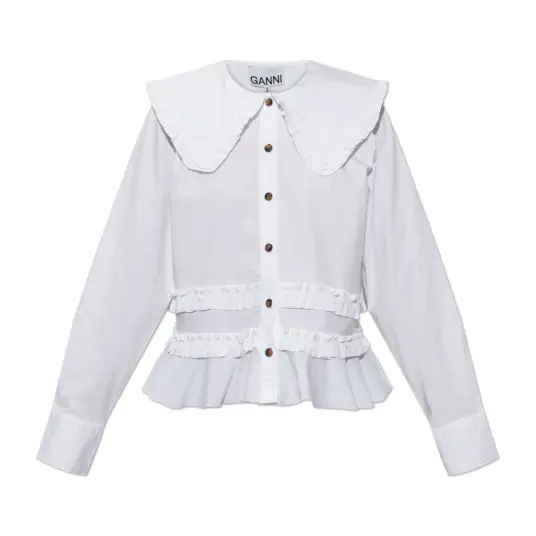 Ganni Dame Bluser & Skjorter Hvit XL