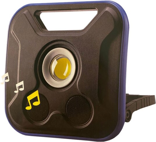 BATO Arbeidslampe 20 w Med 5 w Bluetooth Høyttaler. 500/1000/2000 Lumen. Oppladbar