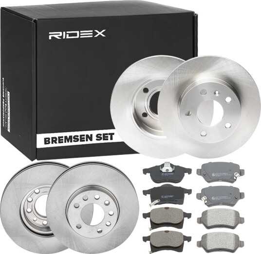 Bremseskiver og -klosser RIDEX 3405B0323