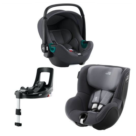 Bilstolpakke Britax Baby-Safe³ + Dualfix³ + iSense Base Midnight Grey