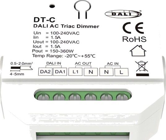 Ledlife LEDlife DALI innbyggingsdimmer DALI push dim LED dimmer for innbygging Ledlife LEDlife DALI innbyggingsdimmer DALI push dim LED dimmer for innbygging