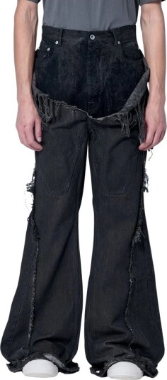 Rick Owens Herre Jeans Grå W34,