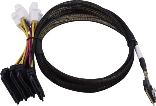 Microchip Technology 2305300-R 0,8 M Slimsas ×8 Sff-8654 4Sff-8639 ×2 U.3 Rett Rett Sort Flerfarget