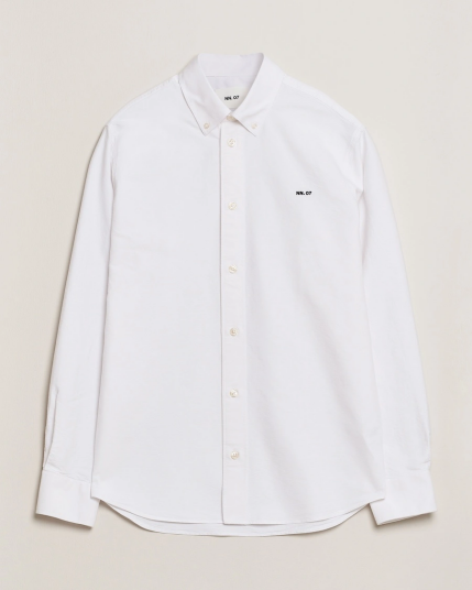 NN07 Colby Oxford Shirt White