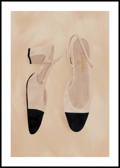 Chic Cap Toe Heels Plakat / 30x40