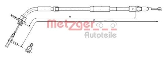 Bremsewire METZGER 10.9334