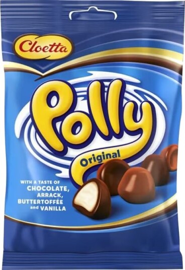 Polly Original Sjokoladekuler med Skumfyll 130 gram Polly Original Sjokoladekuler med Skumfyll 130 gram
