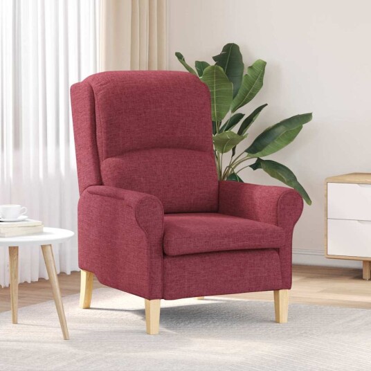  lenestol Vinrød 76 x 94 x 102 cm stoff