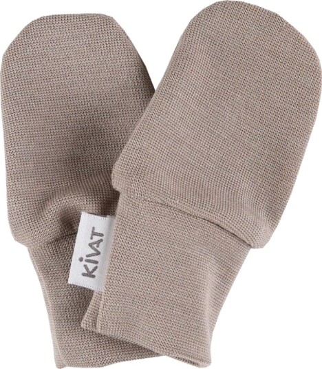 Kivat Votter i silkeull for baby Latte 1