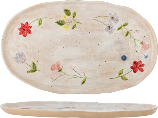 Bloomingville Camilla Serving Plate   Beige   42.5X1.5X25CM