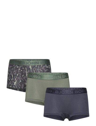 Björn Borg Cotton Stretch Boxer Shorts 3P Khaki green 170