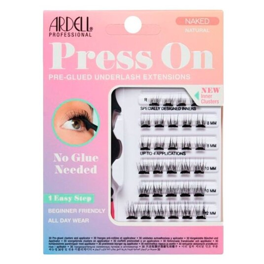 Ardell Naked Press On Natural Pre Glued Underlash Extensions 30pc Ardell Naked Press On Natural Pre Glued Underlash Extensions 30pc