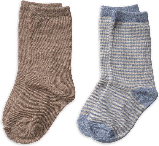 Mango 2 Pack Ribbed Socks LT PASTEL BLUE 104
