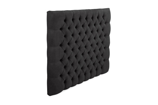Sengegavl Estelle 90 cm Fløyel   Svart