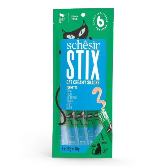 Schesir Kattemat Sticks med Tunfisk 6x15g