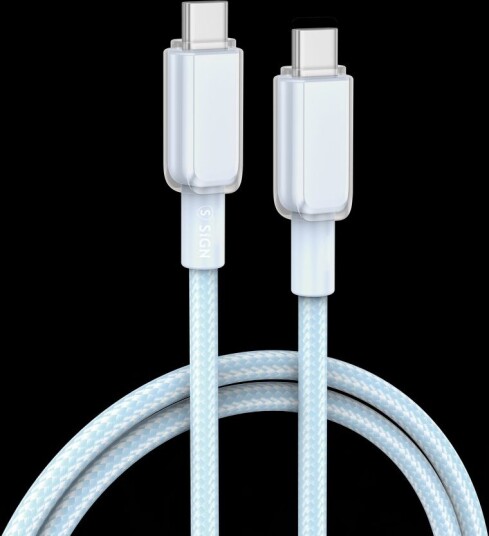 SiGN USB-C til USB-C-kabel 60W, 1m - Blå