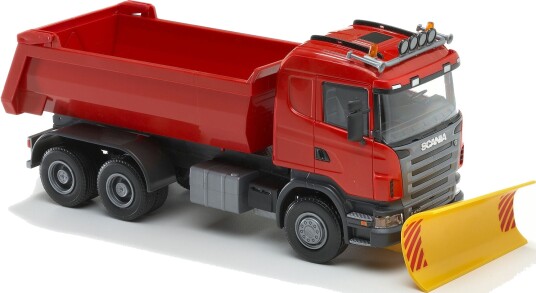 Emek Lastebil Scania Med Plog Rød