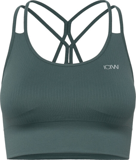 ICANIWILL | Ribbed Define Seamless Sports Bra Jungle Green M | S ICANIWILL | Ribbed Define Seamless Sports Bra Jungle Green M | S