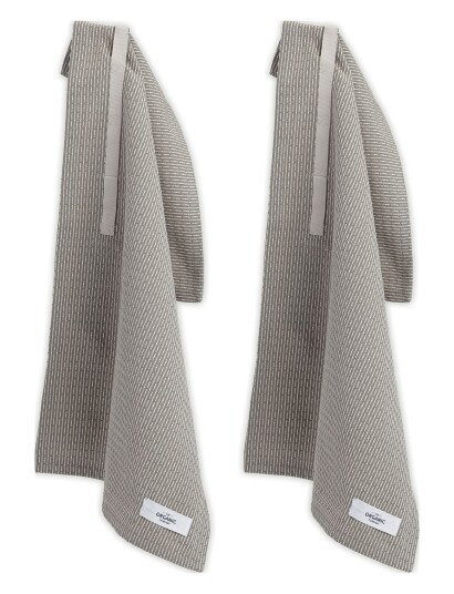 The Organic Company Little Towel (2 Pack) - Brown - 35X 60CM The Organic Company Little Towel (2 Pack) - Brown - 35X 60CM