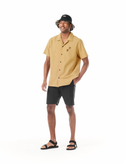 PICTURE ORGANIC CLOTHING Narvik Printed Shirt Yellow XL