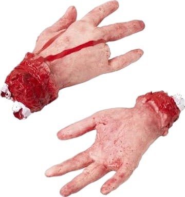 Halloween Avrevet Blodig Hånd