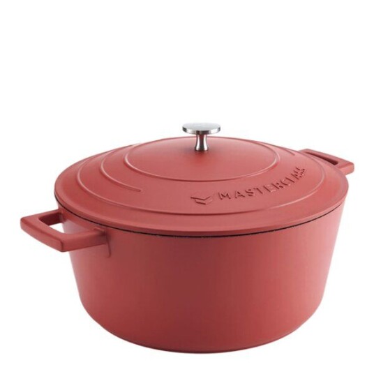 MasterClass Cast Aluminium gryte 5L 29 cm rød MasterClass Cast Aluminium gryte 5L 29 cm rød