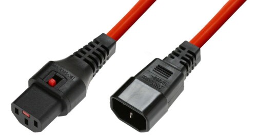 MicroConnect IEC Lock C13 to C14 2m