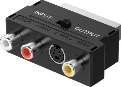 Sinox Sov01580, Scart (21-Pin), 3 X Rca + S-Video, Hankjønn, Hunkjønn, Rett, Rett