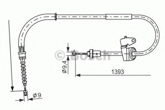 Bremsewire BOSCH 1 987 482 227 Bremsewire BOSCH 1 987 482 227
