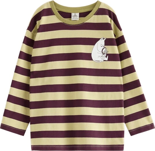 Lindex Moomin Long Sleeved Top LIGHT DUSTY GREEN 110