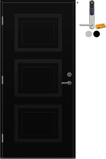 Ytterdør Bygg1 Moi med Yale Doorman Classic Home