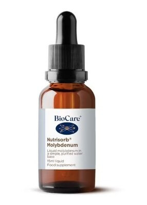 BioCare Molybdenum Nutrisorb® 15ml Dråper utsolgt BioCare Molybdenum Nutrisorb® 15ml Dråper utsolgt