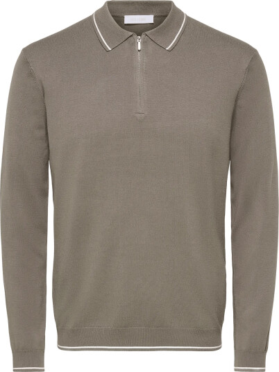 ONLY & SONS Onswyler Reg 14Ss Zip Polo Frml Khaki green S
