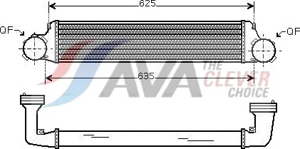 Intercooler AVA COOLING SYSTEMS BW4280 Intercooler AVA COOLING SYSTEMS BW4280