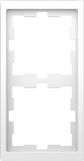 Schneider Electric Kombinasjonsramme 2-roms, T-plast Lotus, Hvit
