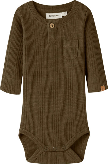 Lil"Atelier Nbmopelle Ls Slim Body Lil   Brown   62