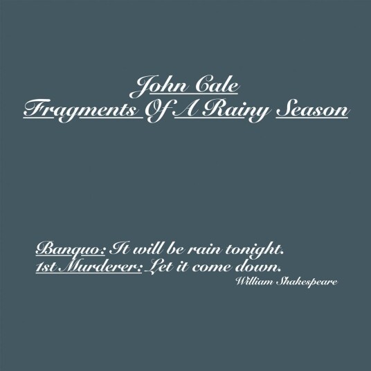 John Cale  Fragments Of A Rainy Season  LP/Vinyl