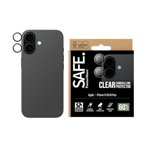 PanzerGlass Transparent Kameralinsebeskyttelse for iPhone 16/17