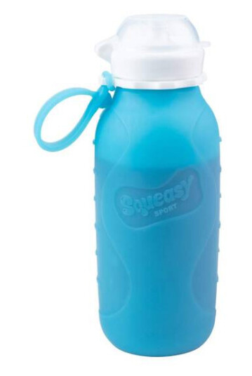 SQUEASY Klemmeflaske i silikon 480ml Blå SQUEASY Klemmeflaske i silikon 480ml Blå