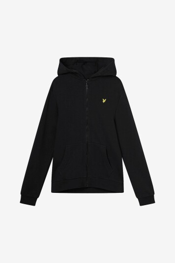 Lyle & Scott Hettegenser Zip Through Hoodie Svart Lyle & Scott Hettegenser Zip Through Hoodie Svart