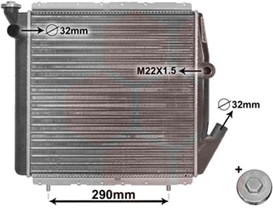 VAN WEZEL 43002070 Radiator motorkjøling